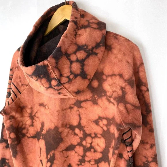 Under Armour Hoodie Threadborne Orange Tie Dye M - Picture 8 of 9